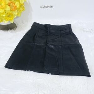 Black Leather Skirt Size 15/16